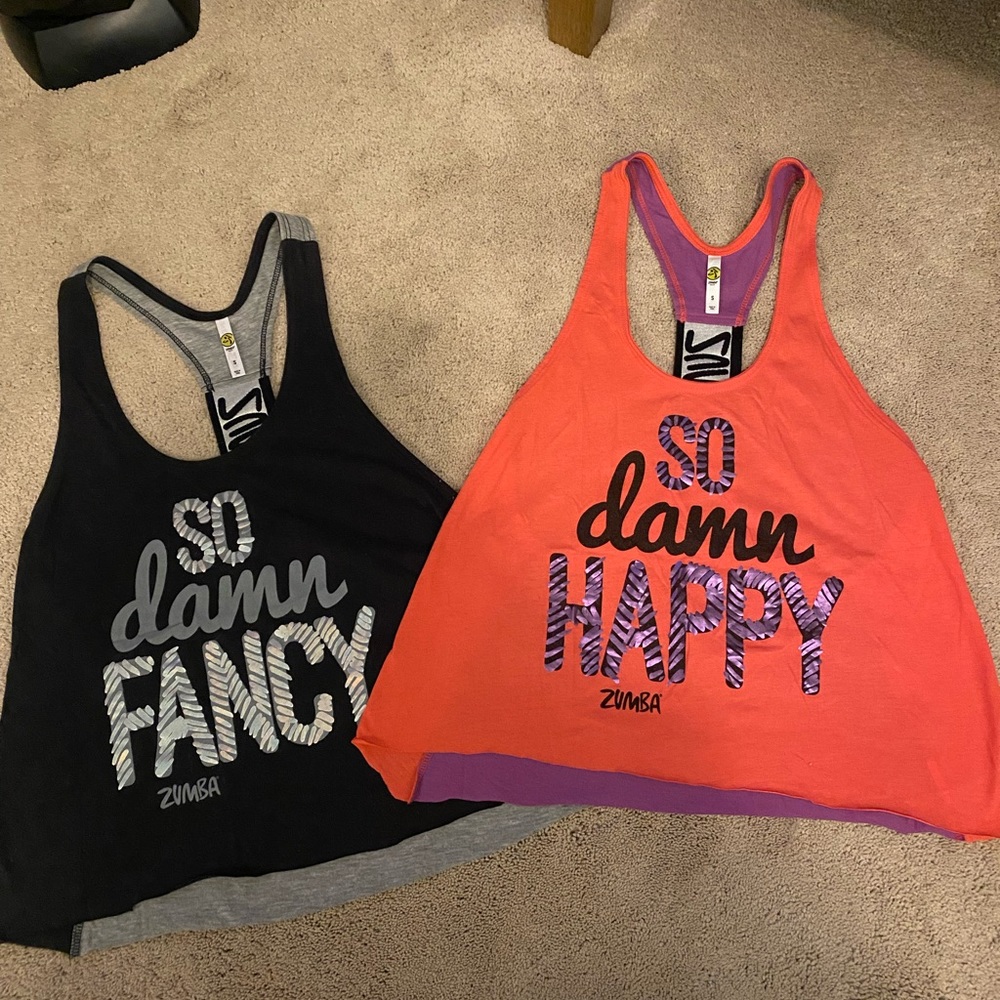Zumba Tanks (altered/cut)